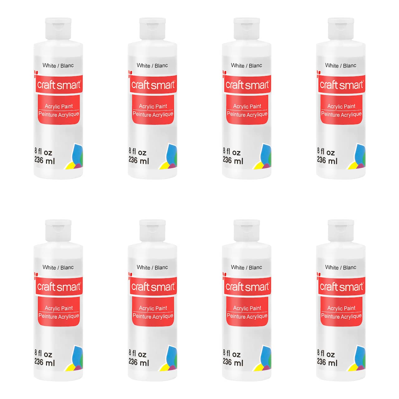 8 Pack: 8oz. Acrylic Paint by Craft Smart®